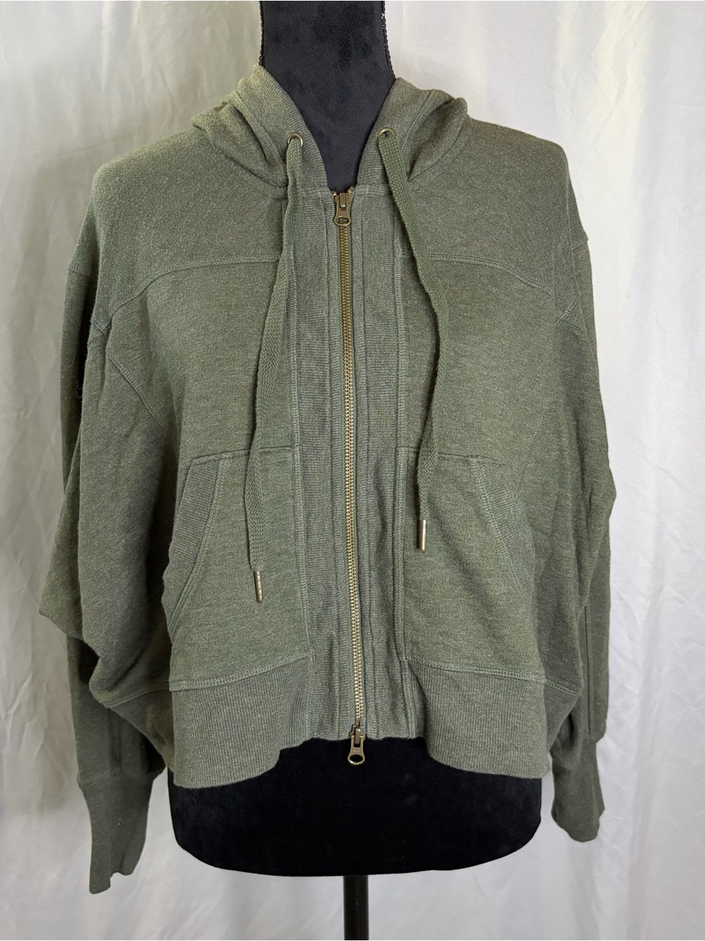 Victoria's Secret Olive Green Zip Hoodie